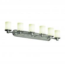 Justice Design Group FSN-8516-10-OPAL-NCKL-LED6-4200 - Rondo 6-Light LED Bath Bar