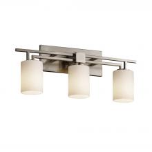 Justice Design Group FSN-8703-10-OPAL-NCKL-LED3-2100 - Aero 3-Light LED Bath Bar