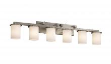 Justice Design Group FSN-8786-10-OPAL-NCKL - Dakota 6-Light Bath Bar