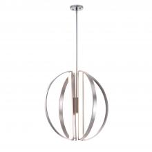 Justice Design Group NSH-4302-NCKL - Liv 24" LED 5-Light Chandelier