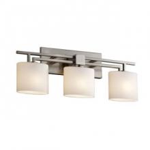 Justice Design Group FSN-8703-30-OPAL-NCKL - Aero 3-Light Bath Bar