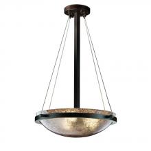 Justice Design Group FSN-9691-35-MROR-DBRZ-LED3-3000 - 18" LED Pendant Bowl w/ Ring