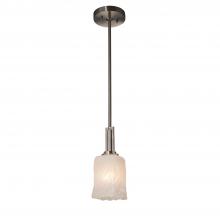 Justice Design Group GLA-8445-26-WHTW-NCKL-LED1-700 - Era 1-Light LED Mini-Pendant