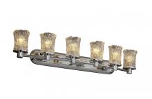 Justice Design Group GLA-8516-16-GLDC-CROM - Rondo 6-Light Bath Bar