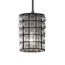 Justice Design Group WGL-8815-10-SWCB-ABRS - Mini 1-Light Pendant