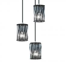 Justice Design Group WGL-8818-10-SWCB-CROM-LED3-2100 - Mini 3-Light LED Cluster Pendant