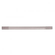 Satco Products Inc. 90/2502 - Steel Pipe; 1/8 IP; Nickel Plated Finish; 6" Length; 3/4" x 3/4" Threaded On Both Ends