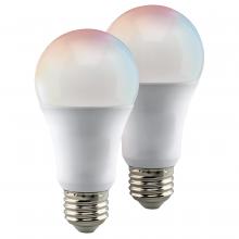 Satco Products Inc. S11275 - 10 Watt; A19 LED; RGB & Tunable White; Starfish IOT; 120 Volt; 800 Lumens; 2-Pack