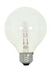 Satco Products Inc. S2441 - 43 Watt; Halogen; G25; Clear; 1000 Average rated hours; 750 Lumens; Medium base; 120 Volt; 3-Pack