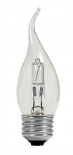 Satco Products Inc. S2446 - 43 Watt; Halogen; CA10; Clear; 1000 Average rated hours; 750 Lumens; Medium base; 120 Volt; 2-Card