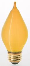 Satco Products Inc. S3416 - 40 Watt C15 Incandescent; Spun Amber; 4000 Average rated hours; Medium base; 120 Volt