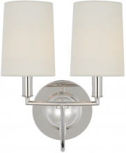 Visual Comfort & Co. Signature Collection TOB 2068PN-L - Elkins Double Sconce