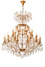 Bethel International BET78BR - Chandelier Metal & Crystal