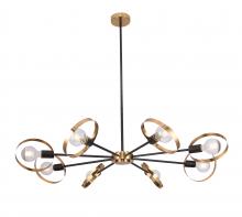 Bethel International TR74C43BR - Chandelier Black & Brushed Brass