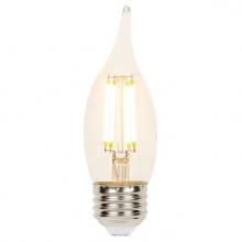 Westinghouse 4317100 - 4-1/2W CA11 Filament LED Dimmable Clear 2700K E26 (Medium) Base, 120 Volt, Box