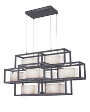 Santangelo Lighting & Design CH-MDRN-H-SM - Moderna Horizontal Chandelier - Small