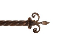 Santangelo Lighting & Design CR-FNL-FDL - Fleur de Lis Curtain Rod Finial