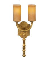 Santangelo Lighting & Design SC-MNTCT-2L-GW - Montecito 2-light Sconce - Golden White Finish