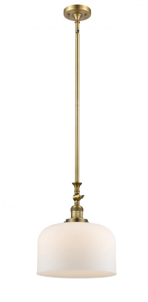 Bell - 1 Light - 12 inch - Brushed Brass - Stem Hung - Mini Pendant