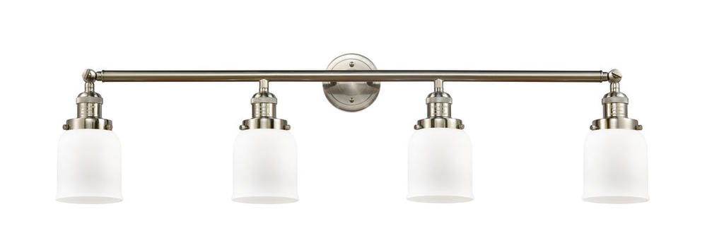 Bell - 4 Light - 42 inch - Brushed Satin Nickel - Bath Vanity Light