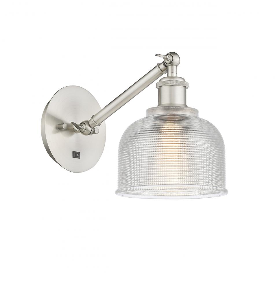 Dayton - 1 Light - 6 inch - Brushed Satin Nickel - Sconce