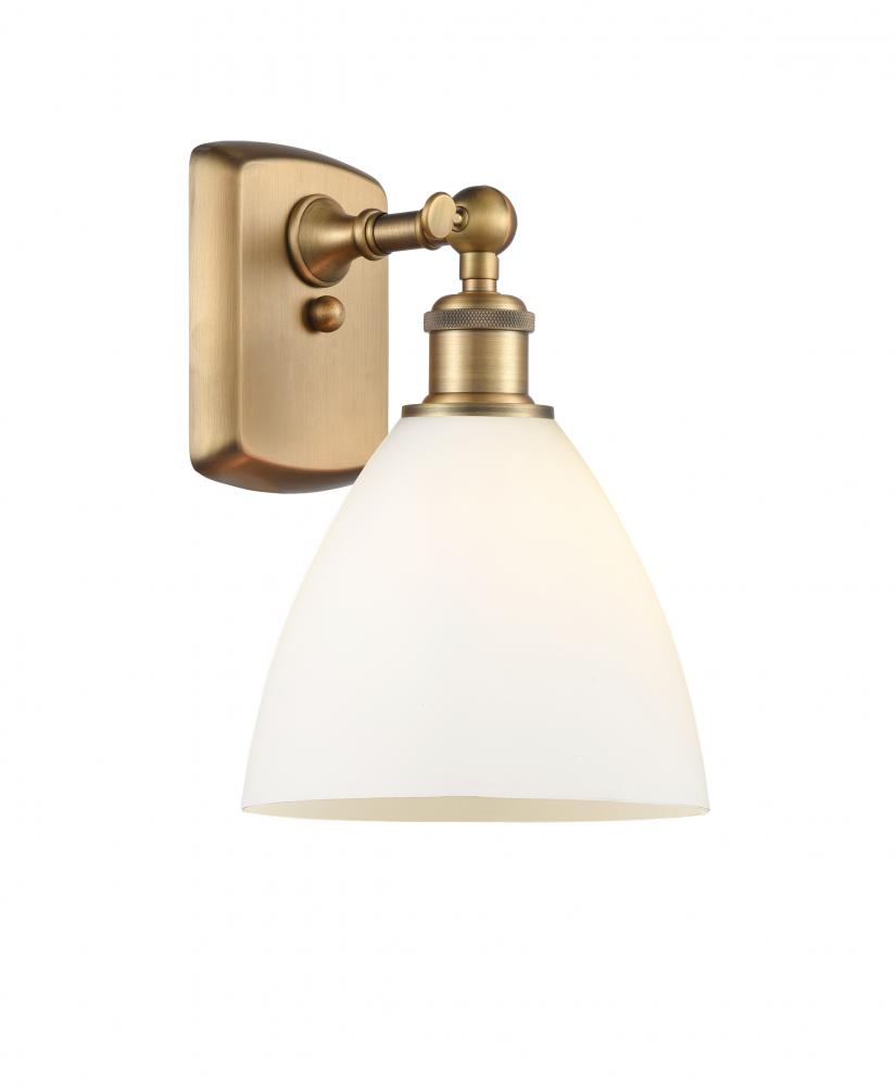 Bristol - 1 Light - 8 inch - Brushed Brass - Sconce