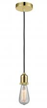 Innovations Lighting 100GD-10BK-0GD - Whitney - 1 Light - 2 inch - Gold - Cord hung - Mini Pendant