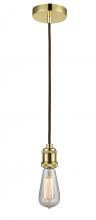 Innovations Lighting 100GD-10BR-1GD - Edison - 1 Light - 2 inch - Gold - Cord hung - Mini Pendant