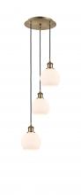 Innovations Lighting 113B-3P-AB-G121-6 - Athens - 3 Light - 12 inch - Antique Brass - Cord Hung - Multi Pendant