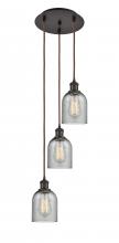 Innovations Lighting 113B-3P-OB-G257 - Caledonia - 3 Light - 12 inch - Oil Rubbed Bronze - Cord Hung - Multi Pendant