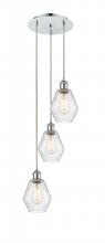  113B-3P-PC-G654-6 - Cindyrella - 3 Light - 13 inch - Polished Chrome - Cord Hung - Multi Pendant