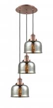 Innovations Lighting 113F-3P-AC-G78 - Cone - 3 Light - 14 inch - Antique Copper - Cord hung - Multi Pendant