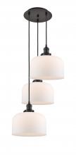 Innovations Lighting 113F-3P-OB-G71-L - Cone - 3 Light - 18 inch - Oil Rubbed Bronze - Cord hung - Multi Pendant