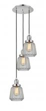 Innovations Lighting 113F-3P-PN-G142 - Chatham - 3 Light - 14 inch - Polished Nickel - Cord hung - Multi Pendant