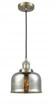 Innovations Lighting 201C-AB-G78-LED - Bell - 1 Light - 8 inch - Antique Brass - Cord hung - Mini Pendant