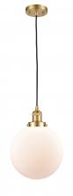 Innovations Lighting 201C-SG-G201-10-LED - Beacon - 1 Light - 10 inch - Satin Gold - Cord hung - Mini Pendant