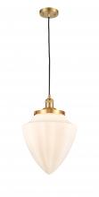 Innovations Lighting 201C-SG-G661-12 - Bullet - 1 Light - 12 inch - Satin Gold - Cord hung - Mini Pendant