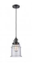 Innovations Lighting 201CSW-OB-G184-LED - Canton - 1 Light - 6 inch - Oil Rubbed Bronze - Cord hung - Mini Pendant