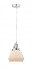 Innovations Lighting 201CSW-PC-G171 - Fulton - 1 Light - 7 inch - Polished Chrome - Cord hung - Mini Pendant