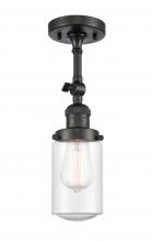 Innovations Lighting 201F-OB-G314-LED - Dover - 1 Light - 5 inch - Oil Rubbed Bronze - Semi-Flush Mount