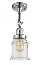 Innovations Lighting 201F-PC-G182 - Canton - 1 Light - 6 inch - Polished Chrome - Semi-Flush Mount