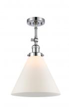 Innovations Lighting 201F-PC-G41-L - Cone - 1 Light - 12 inch - Polished Chrome - Semi-Flush Mount