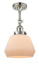 Innovations Lighting 201F-PN-G171 - Fulton - 1 Light - 7 inch - Polished Nickel - Semi-Flush Mount