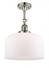 Innovations Lighting 201F-PN-G71-L - Bell - 1 Light - 12 inch - Polished Nickel - Semi-Flush Mount