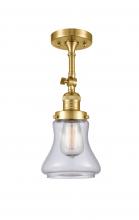 Innovations Lighting 201F-SG-G192 - Bellmont - 1 Light - 6 inch - Satin Gold - Semi-Flush Mount