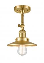  201F-SG-M4 - Railroad - 1 Light - 8 inch - Satin Gold - Semi-Flush Mount