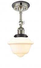 Innovations Lighting 201FBP-PNBK-G531 - Oxford - 1 Light - 7 inch - Polished Nickel - Semi-Flush Mount