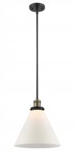 Innovations Lighting 201S-BAB-G41-L - Cone - 1 Light - 12 inch - Black Antique Brass - Stem Hung - Mini Pendant