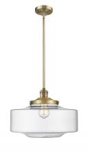 Innovations Lighting 201S-BB-G692-16-LED - Bridgeton - 1 Light - 12 inch - Brushed Brass - Stem Hung - Mini Pendant