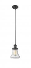 Innovations Lighting 201S-BK-G194-LED - Bellmont - 1 Light - 7 inch - Matte Black - Stem Hung - Mini Pendant